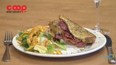 Chronique culinaire Magasin Coop IGA - Grilled-cheese croustilant au smoked-meat - 5 novembre 2020