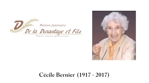 Cécile Bernier (1917 - 2017)