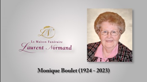 Monique Boulet (1924 - 2023)