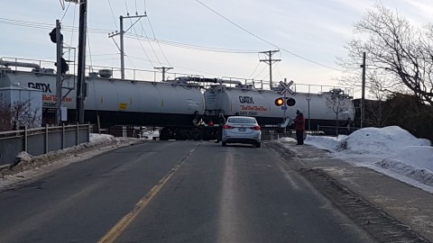 Une panne de train paralyse une partie de la circulation à Montmagny