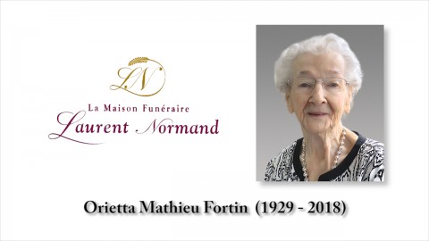 Orietta Mathieu Fortin (1929 - 2018)