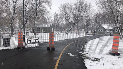 Entrave au Parc Saint-Nicolas de Montmagny