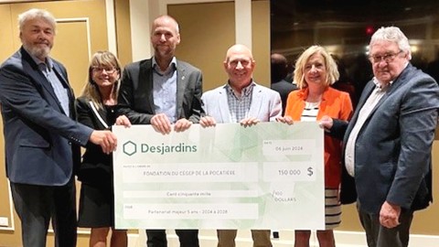 Partenariat de 150 000$ entre Desjardins et la Fondation du Cégep de La Pocatière 