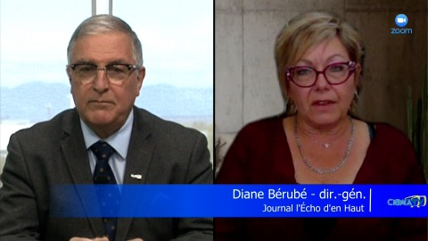 Entrevue - Diane Bérubé, dir.-gén. du Journal l'Écho d'en Haut - 12 septembre 2024