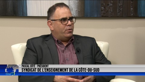 Entrevue - Pascal Côté, Président du Syndicat de l'enseignement de la Côte-du-Sud - 16 novembre 2021