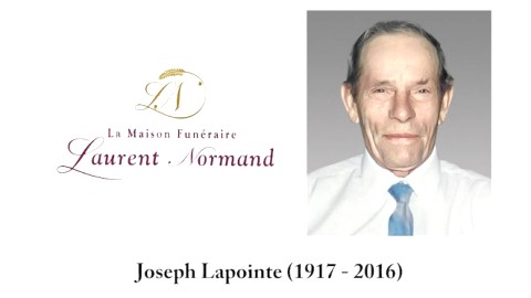 Joseph Lapointe (1917 - 2016)