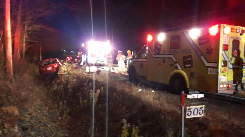 Sortie de route avec une blessée grave à Montmagny