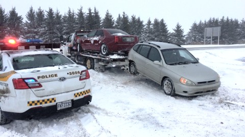 La tempête fait des ravages sur les routes