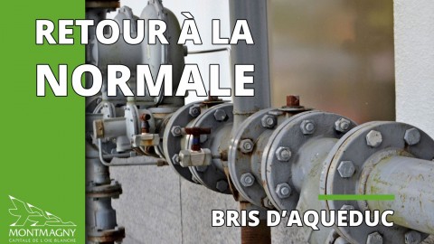 Bris de la conduite principale d’aqueduc réparé à Montmagny