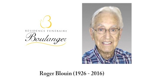 Roger Blouin (1926 - 2016)