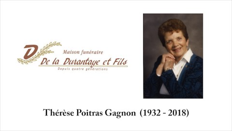 Thérèse Poitras Gagnon  (1932 - 2018)
