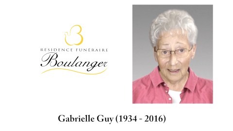 Gabrielle Guy (1934 - 2016)
