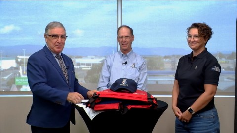 Entrevue - Jean-Pierre Leclerc (cmdt) et Karine Lebel, de la Garde côtière auxiliaire de St-Jean-Port-Joli - 19 août 2025
