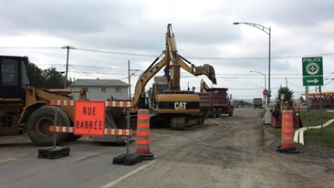 Carrefour giratoire Montmagny : les travaux sont lancés