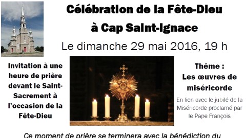 Célébration de la Fête-Dieu à Cap-Saint-Ignace