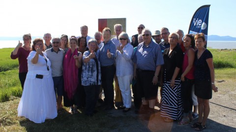 C’était l’inauguration du circuit Fil Rouge de La Pocatière 