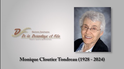 Monique Cloutier Tondreau (1928 - 2024)