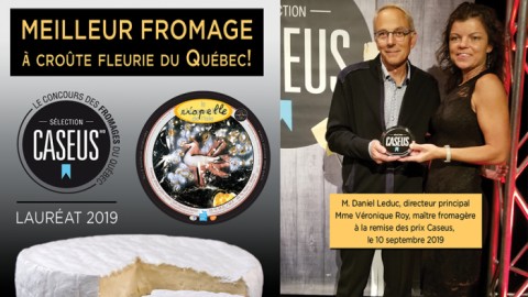 Le Riopelle de l’Isle proclamé « Meilleur fromage à croûte fleurie du Québec »