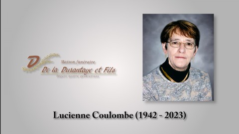 Lucienne Coulombe (1942 - 2023)