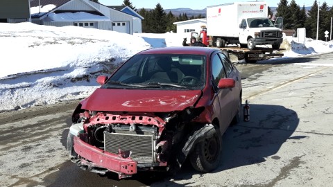 Accident avec une blessée à Saint-Fabien-de-Panet