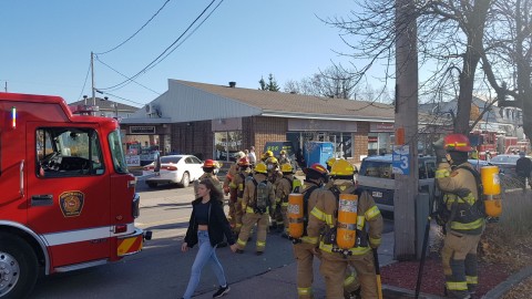 Alerte incendie sur l’Avenue de la Gare à Montmagny