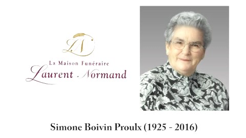 Simone Boivin Proulx (1925 - 2016)