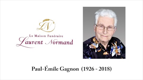 Paul-Émile Gagnon  (1926 - 2018)