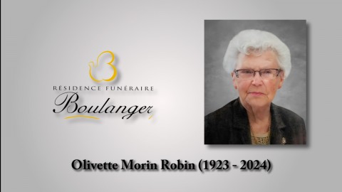 Olivette Morin Robin (1923 - 2024)