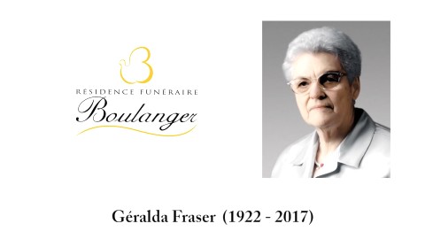 Géralda Fraser (1922 - 2017)