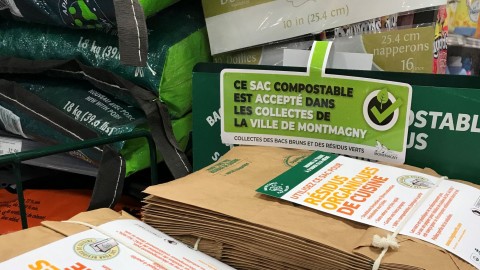 Les sacs compostables acceptés sont maintenant facilement repérables