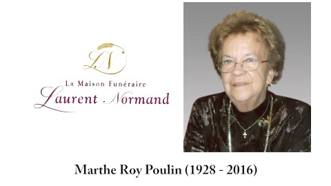 Marthe Roy Poulin (1928 - 2016)