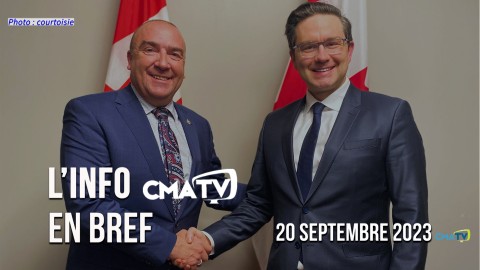 L'Info CMATV en bref du 20 septembre 2023