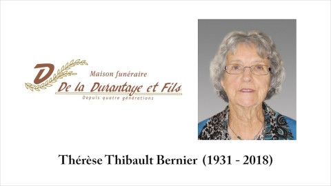 Thérèse Thibault Bernier  (1931 - 2018)