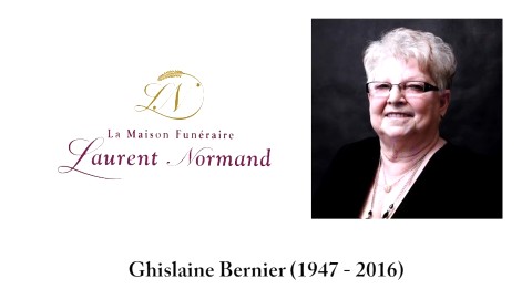 Ghislaine Bernier (1947 - 2016)