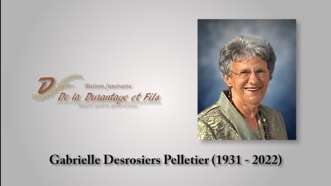Gabrielle Desrosiers Pelletier (1931 - 2022)