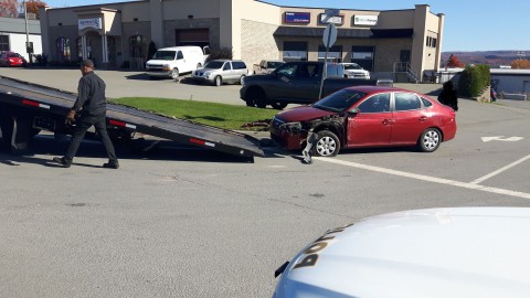 Accident sur le chemin des Poirier à Montmagny