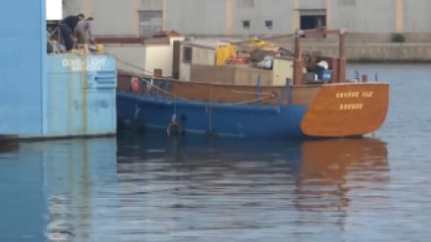 La goélette Grosse-Île a été mise à l'eau