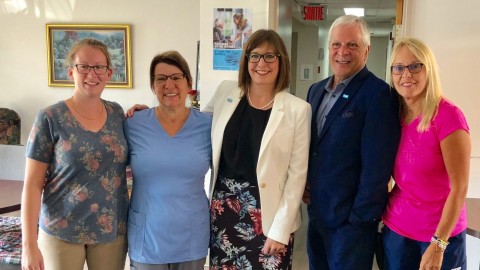 Marie-Eve Proulx et François Paradis en tournée pour la santé dans la MRC de Montmagny