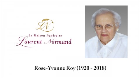 Rose-Yvonne Roy (1920 - 2018)
