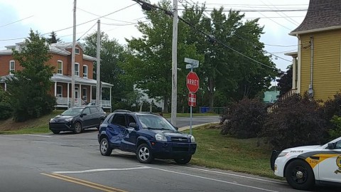 Collision sur le chemin des Poirier à Montmagny