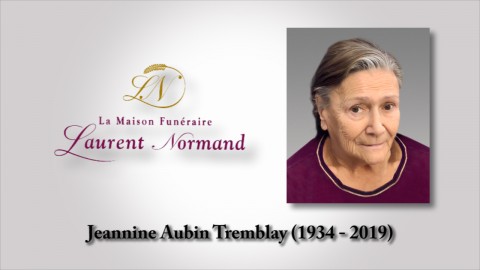 Jeannine Aubin Tremblay (1934 - 2019)