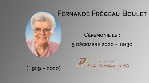 Fernande Frégeau Boulet