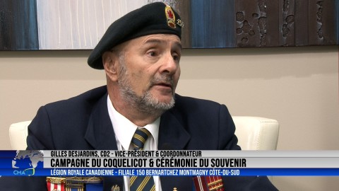 Entrevue - Gilles Desjardins, Responsable du jour du Souvenir à Montmagny  - 1 er novembre 2022