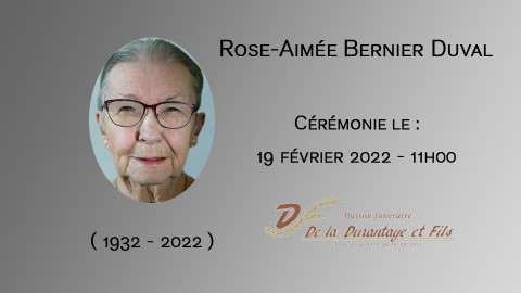 Rose-Aimée Bernier Duval