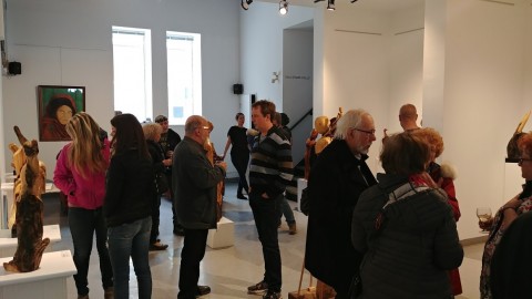 Un succès pour le premier vernissage de l’artiste Jimmy Lamontagne