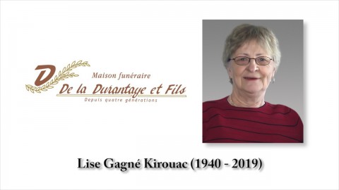 Lise Gagné Kirouac (1940 - 2019)