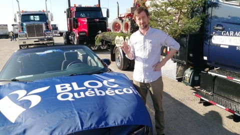 Louis Gagnon était présent avec les pamphiliens au Festival du bûcheux