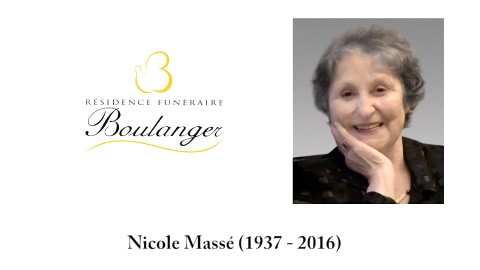 Nicole Massé (1937 - 2016)