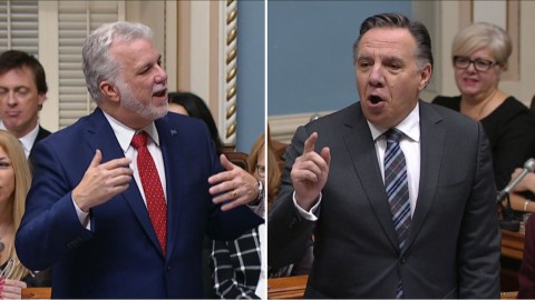 Couillard et Legault de passage à Montmagny