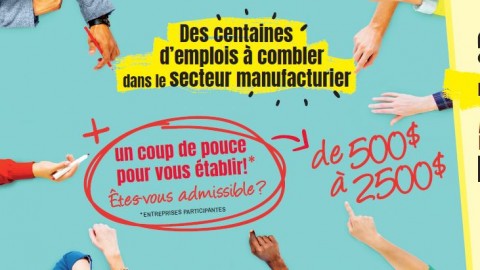 Un nouveau Programme d’aide financière à l’établissement pour les travailleurs du secteur manufacturier